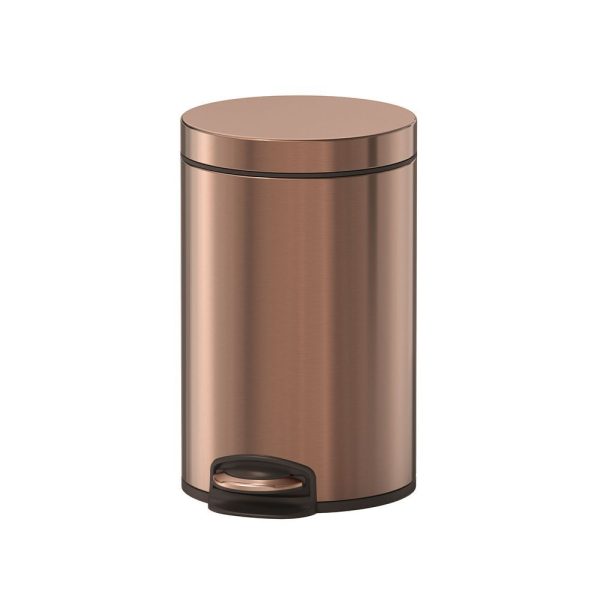 Trash can Rose gold satin